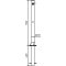 Barrier posts | Steel tube 70 x 70 mm | foldable, with triangular locking mechanism | for casting in concretewith ground socket part-no. 470.60approx. 400 mm below ground | hot-dip galvanized | without eyelet